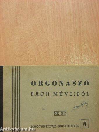Orgonaszó Bach műveiből