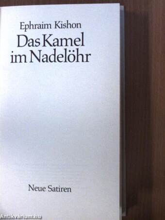 Das Kamel im Nadelöhr