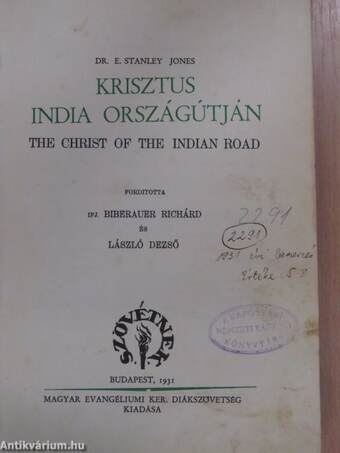 Krisztus India országútján