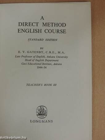 A Direct Method English Course - Teacher's Book 3