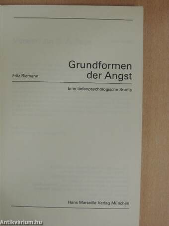 Grundformen der Angst