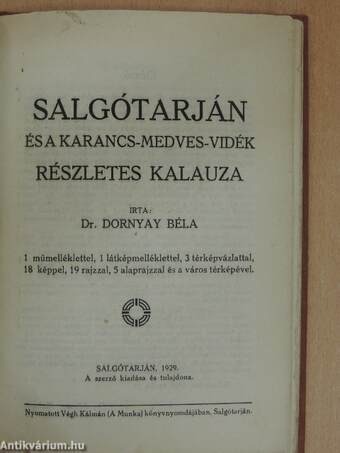 Salgótarján és a Karancs-Medves-vidék részletes kalauza