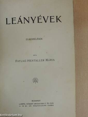 Leányévek