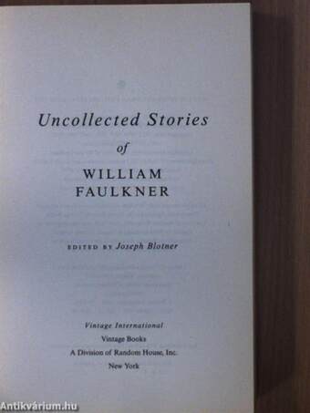 Uncollected Stories of William Faulkner