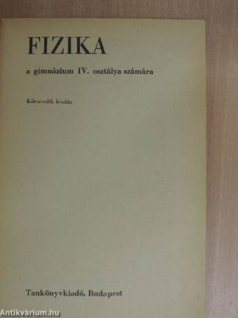 Fizika IV.