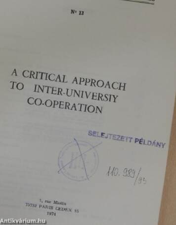 A Critical Approach to Inter-University Co-operation