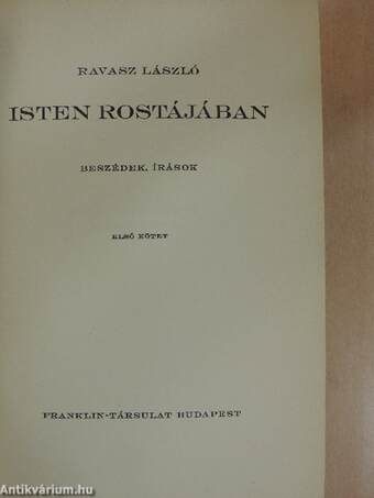 Isten rostájában I-III.