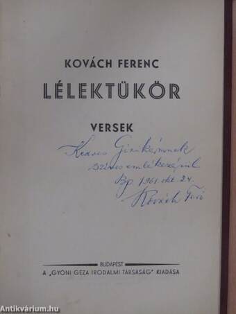 Lélektükör (dedikált példány)/Harc halálig (dedikált példány)