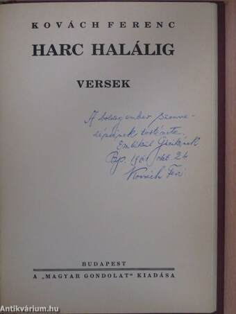 Lélektükör (dedikált példány)/Harc halálig (dedikált példány)