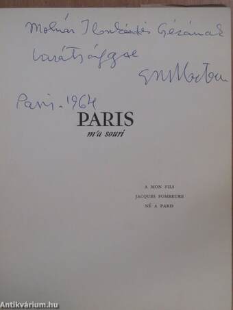 Paris m'a souri (dedikált példány)