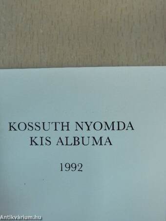 Kossuth Nyomda Rt. kis albuma 1992. (minikönyv)