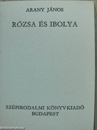 Rózsa és Ibolya (minikönyv)