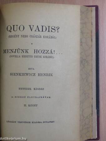 Quo vadis? I-II.