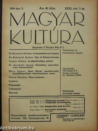 Magyar Kultúra 1944. április 5.