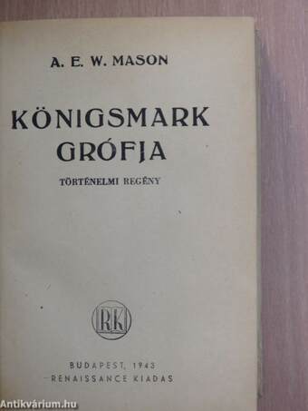 Königsmark grófja