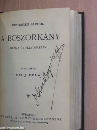 A Sasfiók/A boszorkány/Monna Vanna/Antigone