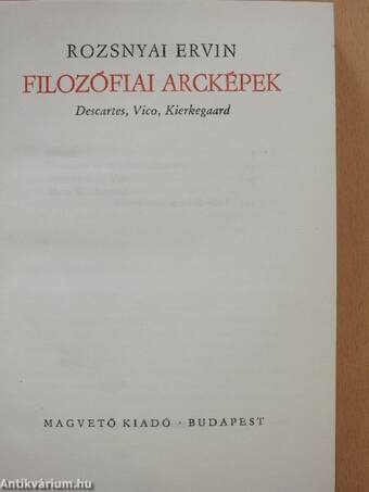 Filozófiai arcképek