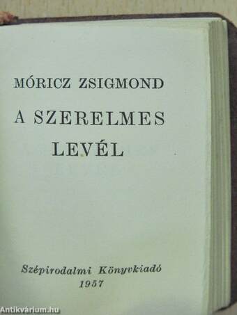 A szerelmes levél (minikönyv)