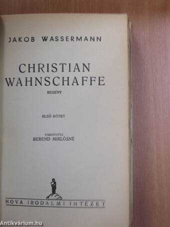 Christian Wahnschaffe I-II.