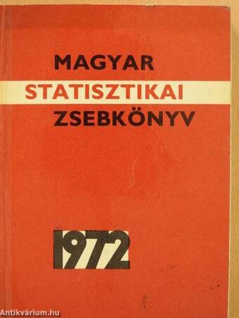 Magyar statisztikai zsebkönyv 1972.