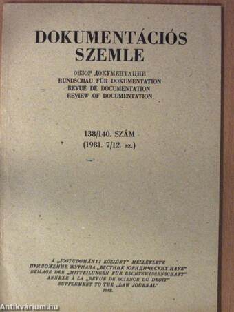 Jogtudományi Közlöny 1982. (nem teljes évfolyam)