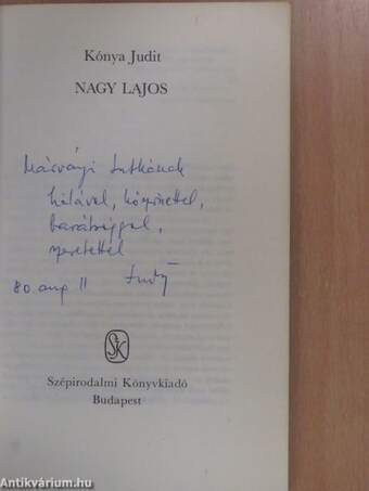 Nagy Lajos alkotásai és vallomásai tükrében (dedikált példány)