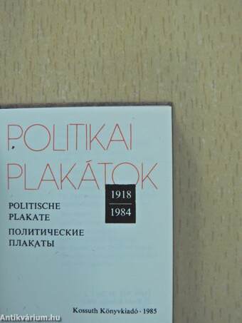 Válaszgondolatok (minikönyv) (számozott)/A Kommunista Kiáltvány (mikrokönyv) (számozott)/Politikai plakátok (minikönyv) (számozott) - Plakettel