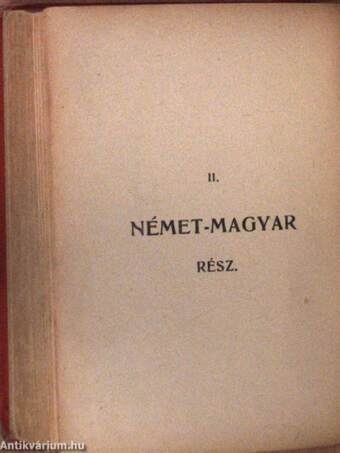 Magyar-német és német-magyar zsebszótár I-II.