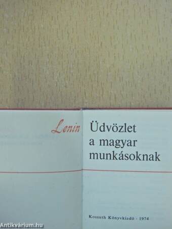 Győzelem 1945 (minikönyv) (számozott)/Internacionálé (mikrokönyv) (számozott)/Üdvözlet a magyar munkásoknak (minikönyv) (számozott) - Plakettel, Plexi dobozban