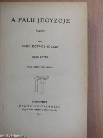 A falu jegyzője I-II.