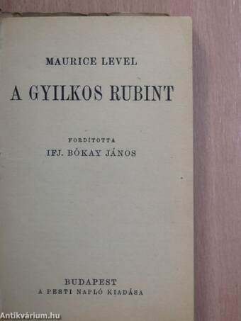 A gyilkos rubint