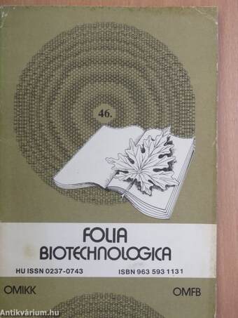 Folia Biotechnologica 46.