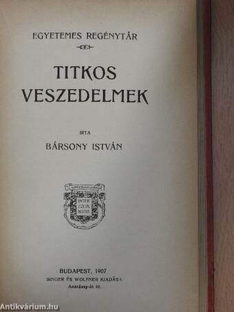 Titkos veszedelmek