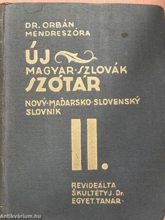 Új magyar-szlovák szótár II.
