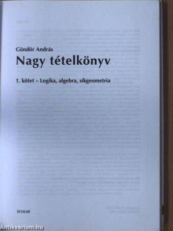 Nagy tételkönyv 1.