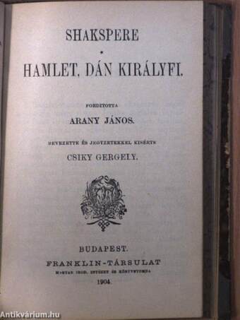 Lear király/Hamlet, dán királyfi