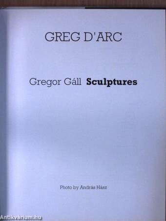 Greg d'Arc (dedikált példány)