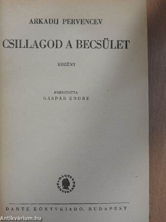 Csillagod a becsület