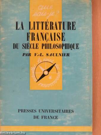 La littérature francaise du siécle philosophique