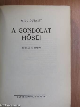 A gondolat hősei