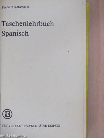 Taschenlehrbuch Spanisch