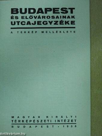 Budapest és elővárosainak utcajegyzéke