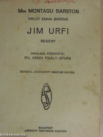 Jim urfi/Titokkereskedő