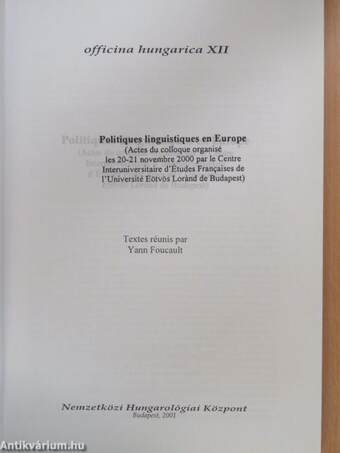 Politiques linguistiques en Europe