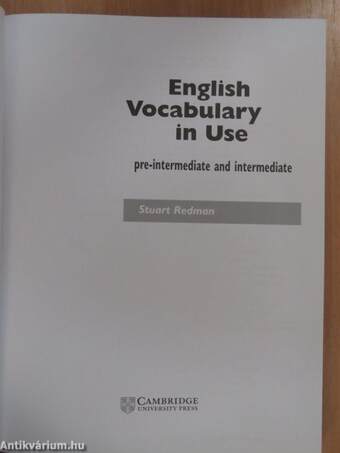 English Vocabulary in Use - Pre-intermediate & intermediate