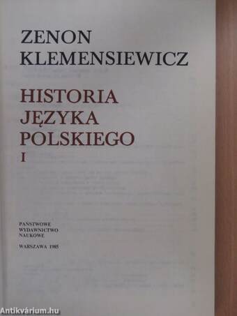 Historia jezyka polskiego I-III.