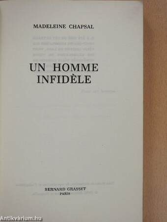 Un homme infidéle