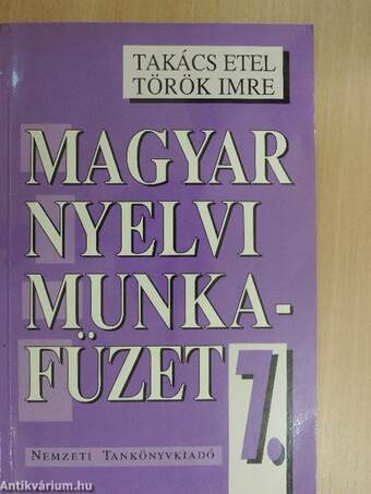 Magyar nyelvi munkafüzet 7.