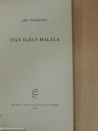 Ivan Iljics halála