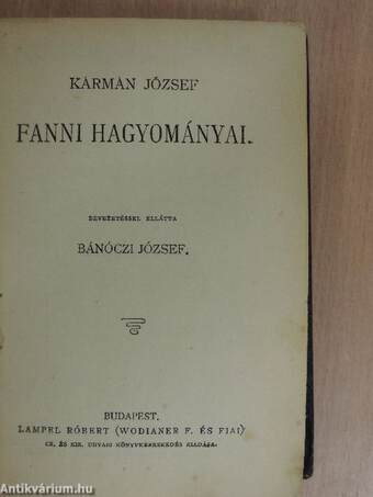 Fanni hagyományai/Manfred/A Violka Vera s egyéb elbeszélések/Váljunk el!/Deák Ferencz 1861-iki első felirati beszéde/A lelánczolt Prometheüsz/Vadász-történetek/Bohém-élet/A magyarok tetteiről